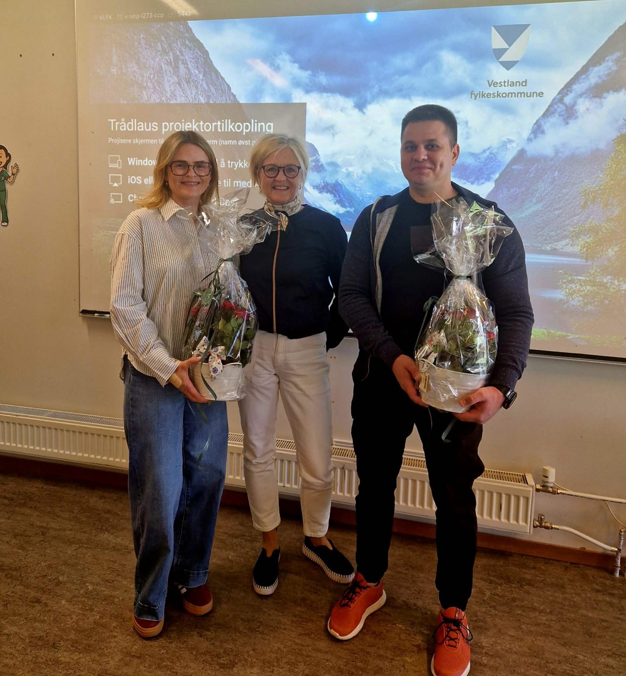 Donata Strecke, Gro Hovland ( faglærar) og Konstiantyn Roman